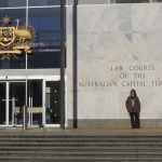 Alana in front of ACT Supreme Court