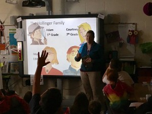 I enjoyed discussing Corgi Capers with eager young readers and writers at the start of the year. Photos courtesy of Catoctin Elementary School facebook page. 